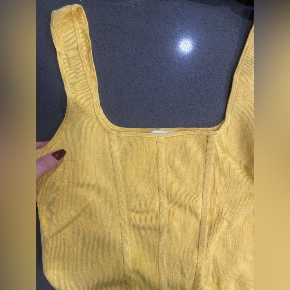 Yellow Women's Crop Top